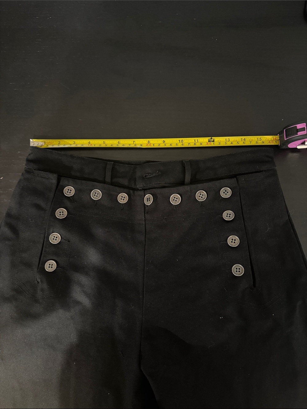 ComeForget Black Sailor-Style Wide Leg Jeans - Picture 4 of 7